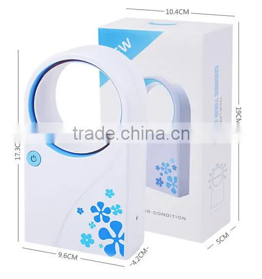 RGKNSE New Portable USB Mini Bladeless Fan Refrigeration Desktop No Leaf Cooling Fans Air Conditioner photo-6