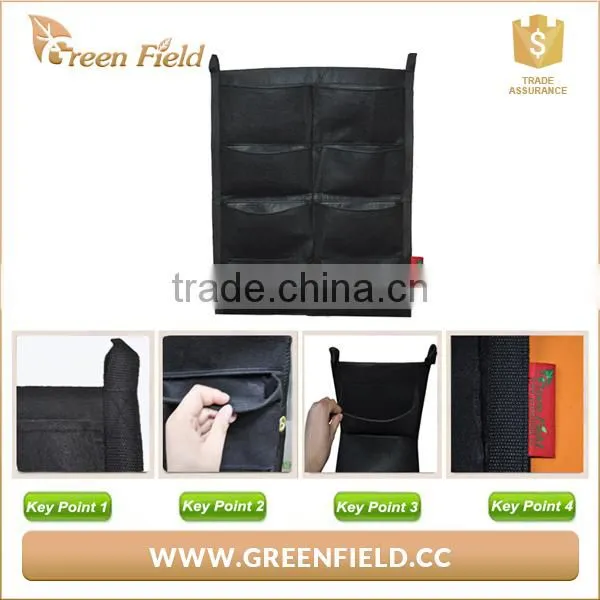Bulk Felt Fabric Vertical Garden Pot Green Wall Pocket Planter photo-5