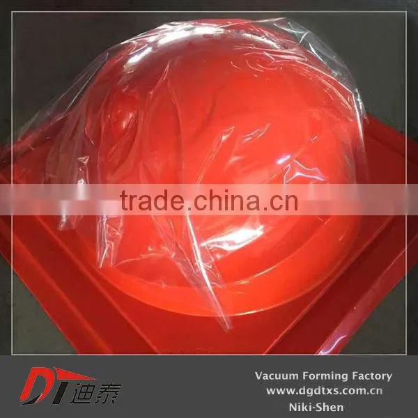 Acrylic Plastic Fabrication of Red Hemispheric Vacuum Forming Product photo-2