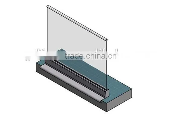 304 Stainless Steel Channel Pipe System/Glass Fence System photo-3