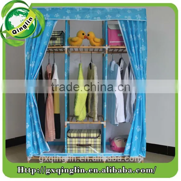 Waterproof Feature Kids Cabinet Wardrobe Home Furniture photo-3