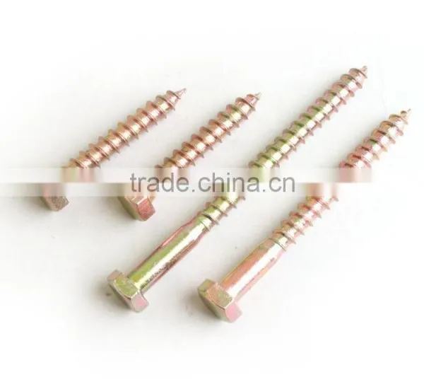 Hexagon head wood screw(80736 Screws, hexagonal head,wood screws)