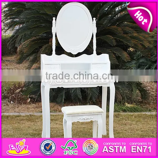 2017 New Design Luxurious Bedroom Solid Wooden Dressing Table With Drawers W08H071 photo-6