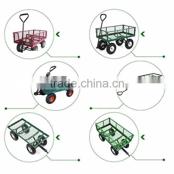 300kgs Utility Canvas Mesh Steel Garden Tool Garden Carts photo-3