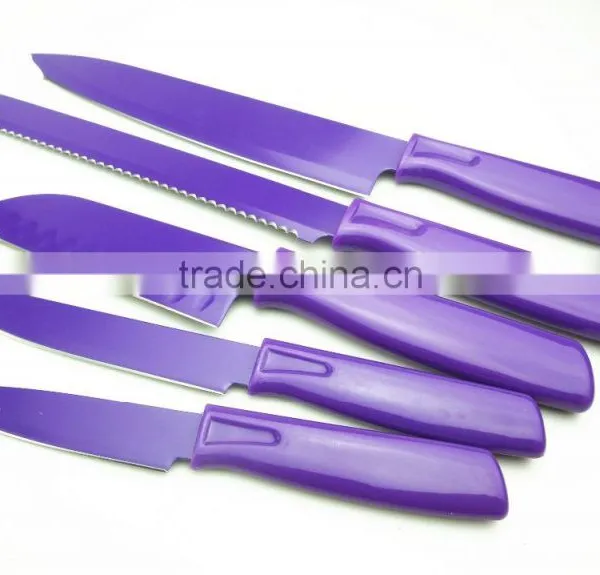 52008 5pcs Non-stick Knife With Abs Handle photo-6