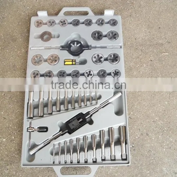 45pc metric alloy steel tap & die set