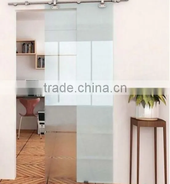 Satin Stainless Steel 304 Nylon Sliding Door Guide Rail Roller Wheel Hardware photo-2