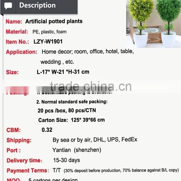 Lucky Heart Plants for Home Artificial Small Potted Plants photo-2