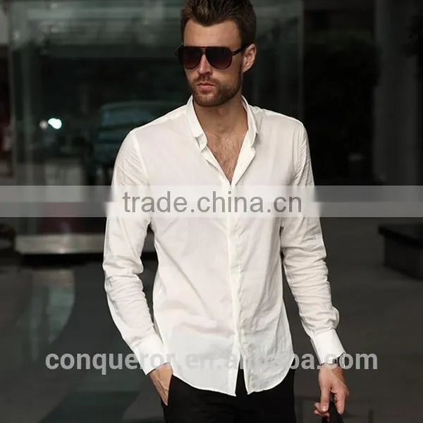 New Design Made to Measure Cotton Casual Slim Men Shirt BST008 photo-3