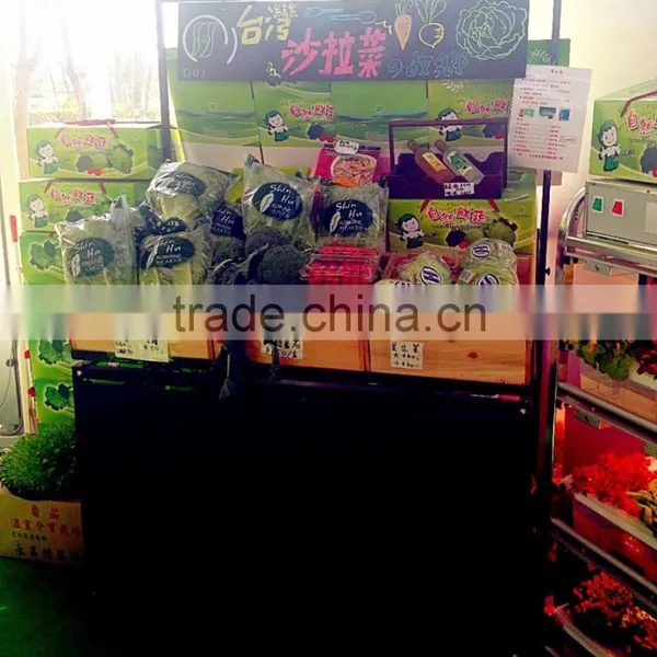 Shopfitting Movable 3 Layers Wire Mesh Fruit Rack Display Shelf photo-6