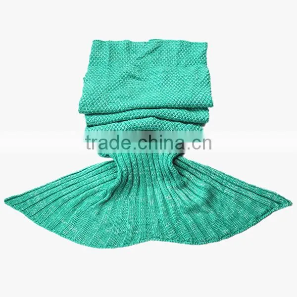 Hot Selling Knitted Mermaid Tail Blanket for Gift Wholesale photo-5