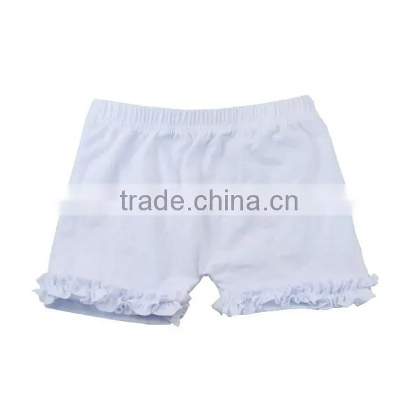 2017 Summer Girls Icing Ruffle Shorts Boutique Baby Clothes Wholesale Blank Sweat Shorts photo-3