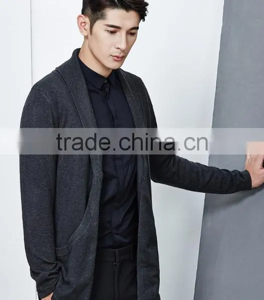 New Ideas Collar Wrap Grey Cashmere Knit Cashmere Sweater Mens for Sale photo-3
