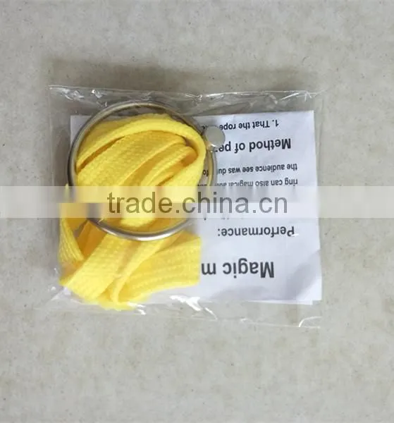 Magnetic Ring Magic Rope Escape Close up Toy Magnet Magic Tricks photo-2