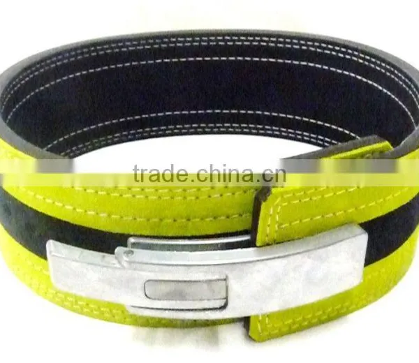 Lever Buckle Genuine Leather Power Weight Lifting Belts photo-4