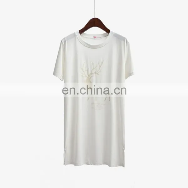 OEM Fashion Printed Elk Patterns Women Long T Shirt photo-6