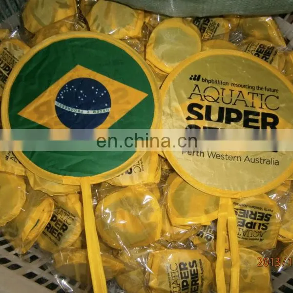 Cheap Decorative Hand Shape Customized Foldable Frisbee Fans photo-2
