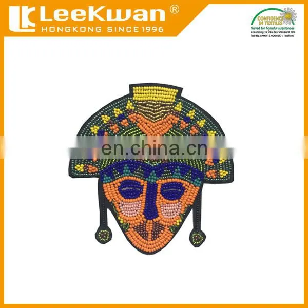 High Quality Sew on Crystal Beaded Rhinestone Buddha Applique Patch photo-4