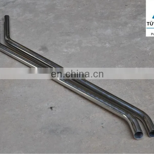 Custom 20 GAGE SS s Bend 1 12 Dia Mirror Polish Welding Stainless Steel Tube Bracket