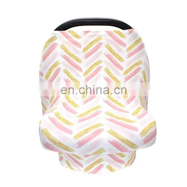 Space Stretchy Car Seat Cover Baby Carseat Canopy Privacy Breastfeeding Cover Shopping Cart Cover 5colors photo-5