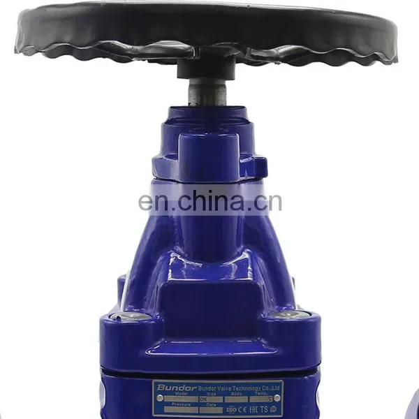 Bundor 6 Inch Ht200 Dn80 Pn16 Gate Valve With Handwheel Water Non Rising Resilient Seat Flanged Gate Valve photo-2