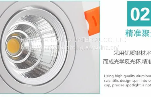 Rectangular LED Single Double Triple Heads COB Ceiling Light Downlights Gimbal Square Spot Light 110V-220V 3W-90W photo-3