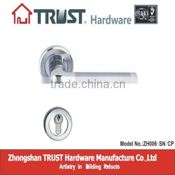 ZH006:TRUST Zinc Alloy Lever Door Handle With Escutcheon
