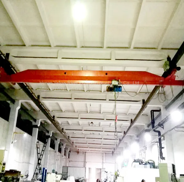 2T Span 12m Suspended Single Girder Eot Crane Remote Control Single Speed,Electric Hoist Suspension Crane photo-2
