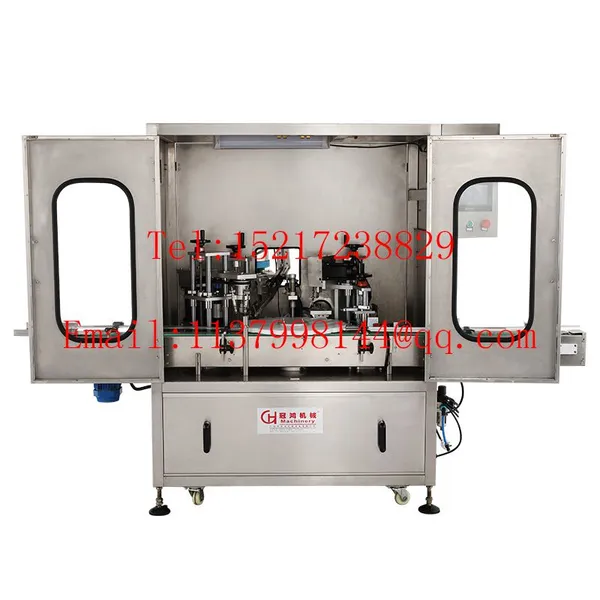 High Quality Small Volume Lyophilized Powder/essential Oil Filler Automatic Bottle Filling and Caping Packing Machine Line photo-5