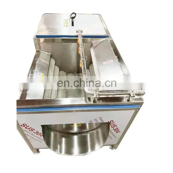 Root Vegetable Fruit Kohlrabi Brush Roller Peeler Cleaner Peeling Washing Cleaning Machine Production Line photo-5