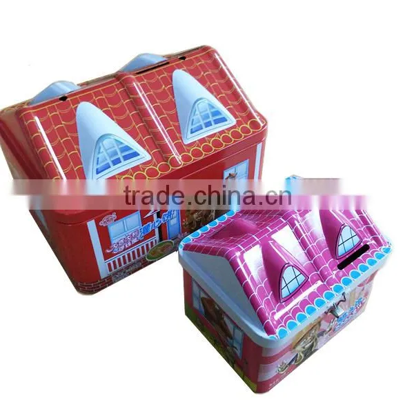 House-shape Piggy Tin Bank photo-3