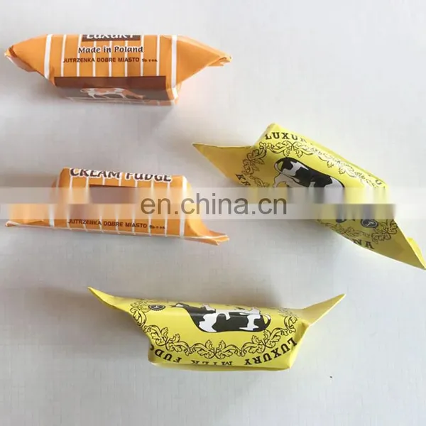 Automatic Chocolate Bar Fold Wrapping Machine Double Side Delat Fold Wrapping Machine