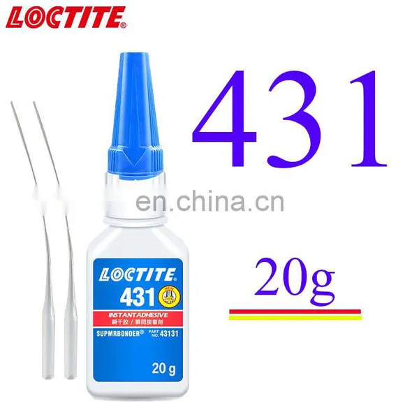 Medium Viscosity 20g Loctiter 424 425 431 Super Instant Glue Quick Curing Adhesive for Metal Rubber Plastics Adhesive photo-4