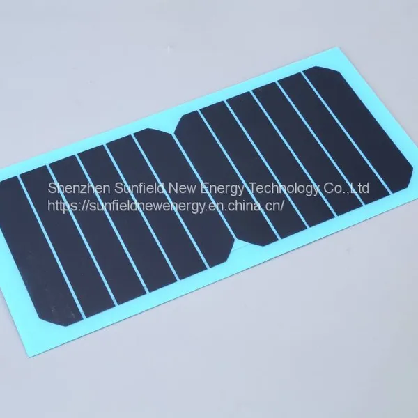 7W 6.6V Portable Mono Flexible Solar Panel for Phone Charging