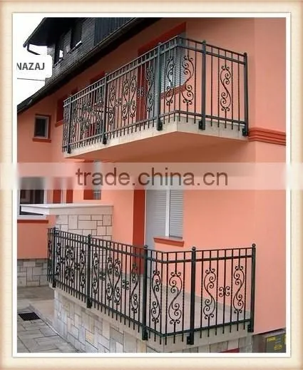 GYD-15B070 Simple Design Wrought Iron Balcony Handrail Fence photo-2