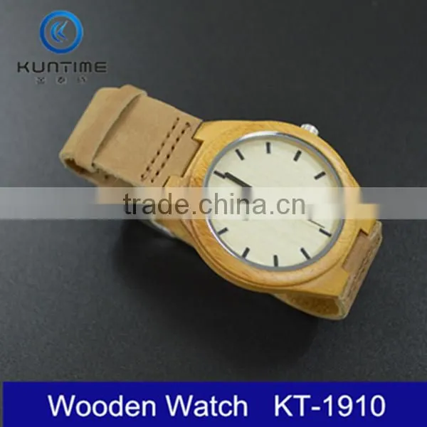 Factory Sale Leather Wooden Watch Bulk Buy From China photo-3