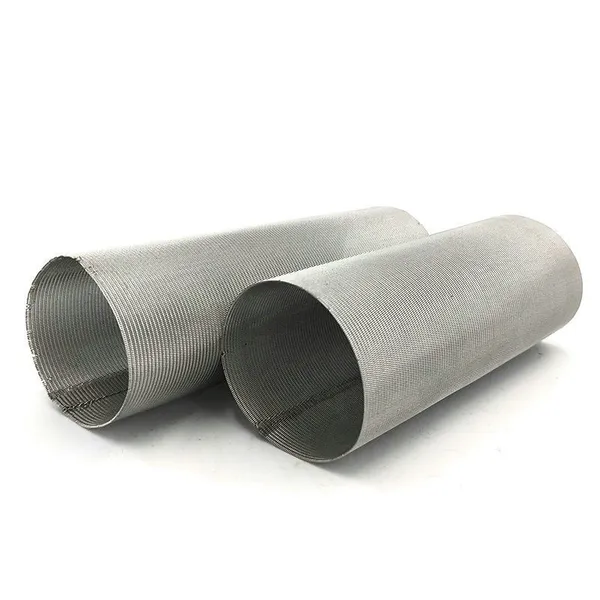 Supply 100 150 300 500 Micron Stainless Steel Wire Mesh Screen Cylinder Filter Mesh Tube photo-3