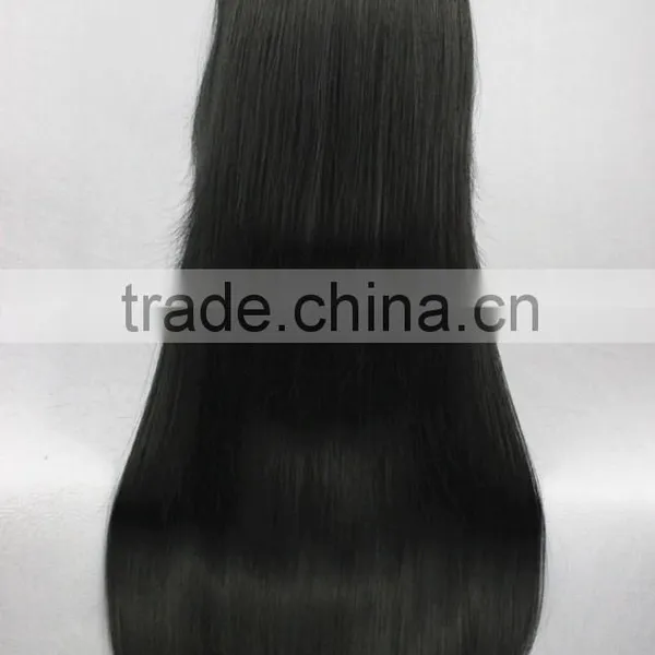 High Quality 70cm Long Straight Bleach-Kuchiki Byakuya Black Synthetic Anime Wig Cosplay Hair Wig Party Wig photo-5