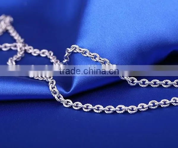 Simple Design Fashion Jewelry Rhodium Plated Cheapcable Chain Necklace photo-5