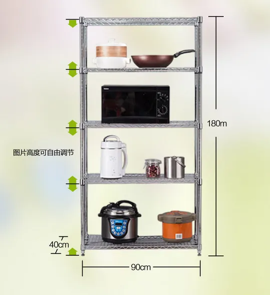NSF EPOXY WIRE SHELVING Wire Shelving for Closet Wire Shelf, Wire Rack, Chrome Shelf, Chrome Rack photo-5