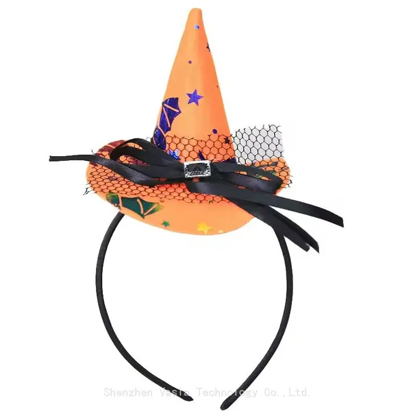 Wholesale Witch Hat Headbands - Spider Web Design for Halloween Cosplay Party Decor