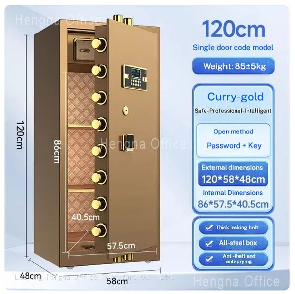 HN-V4 2026 Smart Safe Box, 4-Way Opening (Face /ID/ Fingerprint /Keypad), Professional Anti-Theft Security Solution for Luxury Real Estate