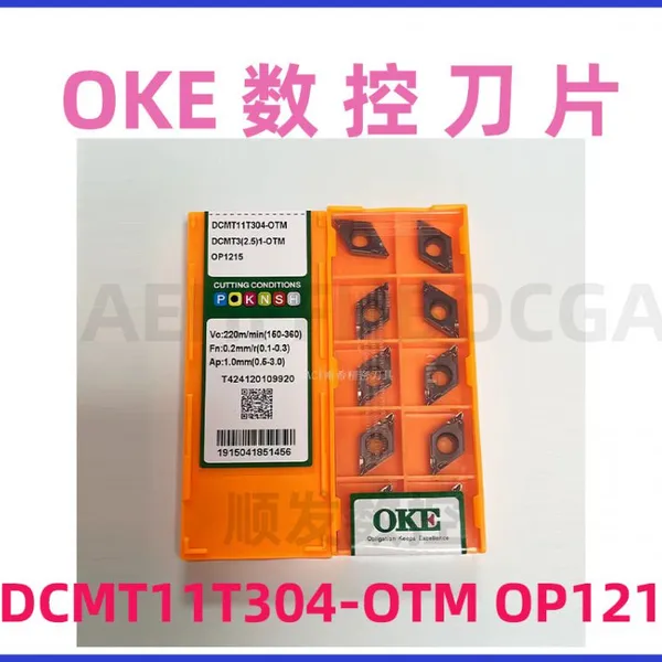 OKE CNC вставки VNMG160404-OMM с покрытием OP1215 для обработки чугунных деталей