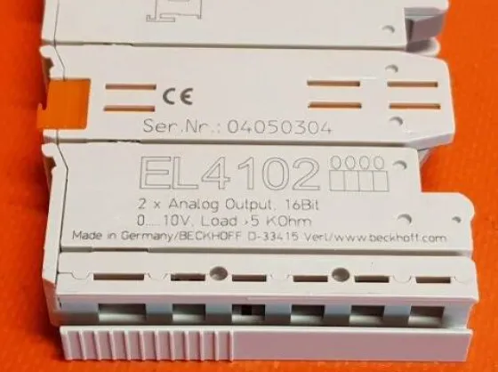 Beckhoff EL4102 EtherCAT Analog Output Terminal 2-Channel Voltage Output Module ±10V 16-Bit Industrial Automation I/O photo-4