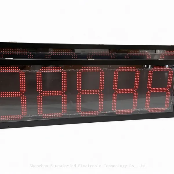 Outdoor LED Gas Price Display 88.88 Numeric Fuel Station Price Board IP65 Remote Control