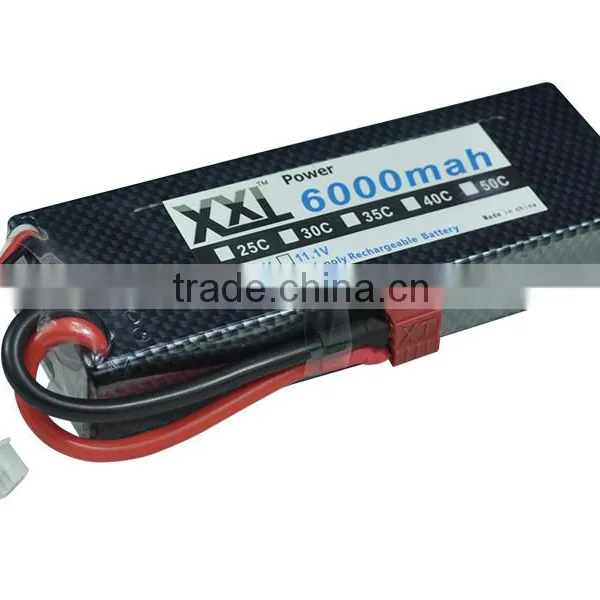 High Rate 6000mah 7.4v 50c rc Car Battery Pack for rc Drift Car photo-3