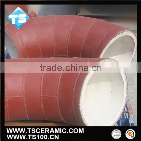 Abrasion Resistant Ceramic Lined Pipe and Elbow photo-2