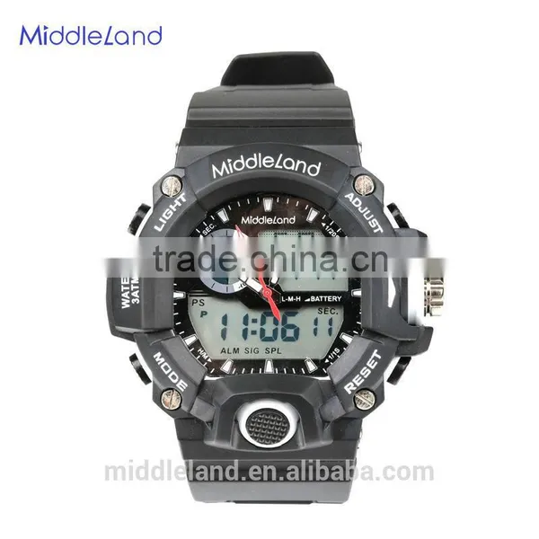 Luxury MIDDLELAND Brand Watch Latest Item Men Sports Double Movement Analog Digital Watches photo-5