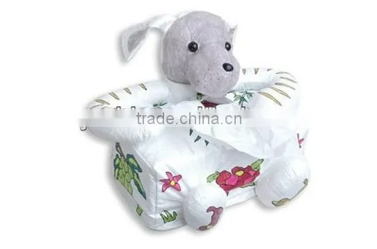 Newest Educational Gift Animal Painting Toy /plush Tissue Painting Box Toy