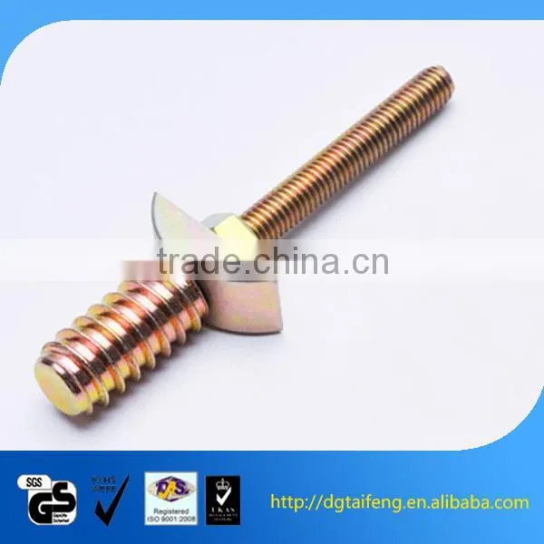 Slotted Dome Head Steel and Brass Dowel Screw photo-2